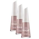 Kit 3 Esmalte Risqué Cor Lágrimas de Vênus Hipoalergênico com 8ml