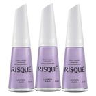 Kit 3 Esmalte Risqué Cor Lavanda Alma com 8ml