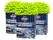 Kit 3 Esponja Microfibra Para Lavagem Automotiva RODABRILL 545