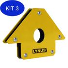 Kit 3 Esquadro Magnético Para Soldador Eml-12 Lynus