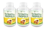 Kit 3 Extrato de Própolis com Vitamina C e D 180 Comprimidos 1000mg