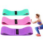 Kit 3 Faixas Elásticas Mini Super Band Hip Stretch 3 Níveis - Correia Ecom