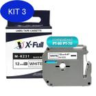 Kit 3 Fita Para Rotuladora Compatível Com Mk231 M231 Pt-80 Pt-70