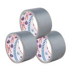 Kit 3 Fita Silver Tape Cinza 50mm X 5mt Eurocel Tpl201