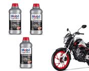 Kit 3 Fluidos Óleo De Freio DOT 4 200ml Moto Mobil Cb 250 300 Xre Fazer Lander Tenere Hornet Xj6 Nc Bros Cg Titan