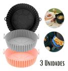 Kit 3 Forma Forro Air Fryer Micro-Ondas Fritadeira Alça