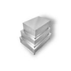 Kit 3 formas retangulares para bolo altas 25-30-36 alumínio - DESTAC FORMAS