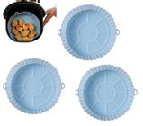 Kit 3 Forro Forma Silicone Para Fritadeira Airfryer Bandeja