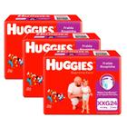 Kit 3 Fralda Huggies Roupinha Supreme Care XXG 24 Unidades