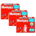 Kit 3 Fralda Huggies Supreme Care Tamanho P Mega 48 Unidades Descartáveis cada