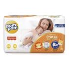 KIT 3 FRALDA POMPOM DERMA PROTEK RN / 36 = 108 un