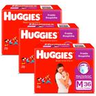 Kit 3 Fralda Roupinha Huggies Supreme Care Tamanho M Pacote Mega 36 Unidades Descartáveis