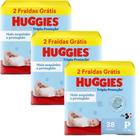 Kit 3 Fraldas Huggies Tripla Proteção Meguinha P - 114 Tiras