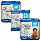 Kit 3 Fraldas Natural Baby Premium Jumbinho M 20 un.