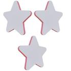 Kit 3 Ganchos de Estrela Rosa em MDF Laminado