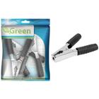 Kit 3 Garra Jacaré 200 Amp Preto 14,1cm - GREEN