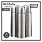 Kit 3 Garrafa térmica squeeze Inox Com Tampa Dosadora 500ml - Casita