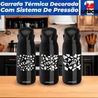 Kit 3 Garrafas Térmicas Unitermi Verona 1,8 Litros Decorada Pressão