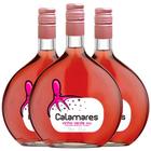 Kit 3 Garrafas Vinho Rosé Calamares Vinho Verde 750ml