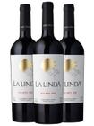 Kit 3 Garrafas Vinho Tinto Luigi Bosca La Linda Malbec 750 mL