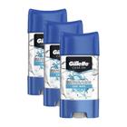 Kit 3 Geis Antitranspirante Gillette Cool Wave 113g