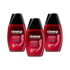 Kit 3 Géis Dental Close Up Liquifresh Red Hot 100g