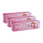 Kit 3 Gel Dental Tutti Frutti Ultra Action 50g Mundo das Princesas