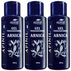 Kit 3 Gel Massageador Arnica 200G Apinil Cosméticos