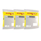 Kit 3 Gesso Seca Rápido Reparos Artenasal Cola Branco 1kg