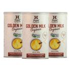 Kit 3 Golden Milk Orgânico Leite Coco Cúrcuma Hype Ayurvédica 200g cada
