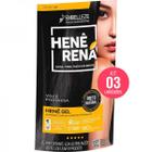 Kit 3 Henê Gel Preto Natural 180g - Embelleze