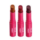 Kit 3 Hidra Balm Labial Cor Vinho, Rosa e Caramelo Niina Secrets Eudora 3,2g