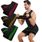 Kit 3 Hip Band Faixa Elástica Resistente De Alongamento Leve Média e Forte Para Academia Treino Funcional