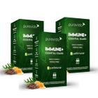 Kit 3 IMMUNE+ 60 CÁPSULAS ZINCO VITAMINA C PRÓPOLIS VERDE PURAVIDA