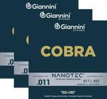 Kit 3 Jogo Cordas Violão Aço Giannini Nanotec Cobra .011 - Giannini S/A