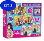 Kit 3 Jogo De Memória 54 Cartelas - Barbie - Grow 04171