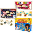 Kit 3 Jogos Infantil Educativo Pedagogico Ensinar Brincando