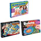 Kit 3 Jogos Raciocínio Educativo Familia Divertido Didático