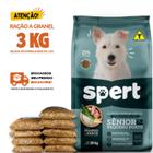 Kit 3 KG Ração Cachorro Spert Cães Premium Especial Senior Pequeno Porte Granel