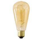 kit 3 lâmpadas de filamento de carbono Thomas Edison 40w 2200k vintage retro 220v st64 st631