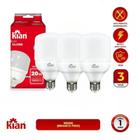 Kit 3 Lâmpadas Led Globe E-27 20w 6500k Bivolt Kian