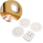 Kit 3 Lâmpadas Luminárias Spot Led Adesivo Controle Remoto sem fio Branco