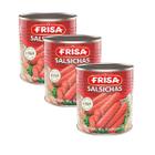 Kit 3 Latas de Salsichas Tipo Viena Em Lata Frisa