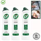 Kit 3 limpador milagroso multiuso cif cremoso 450ml limao