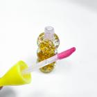 Kit 3 Lip oil labial ação hidratante com glitter colorido formato dango textura confortável