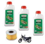 Kit 3 Litros Oleo Castrol Mineral 20w50 + Filtro Cb 400 450