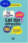 Kit 3 Livro 50 Perguntas Sobre Lei Da Atração Para Iniciantes