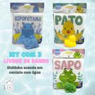 Kit 3 livros Bebe para Banho - Amiguinhos Luminosos - Patinho Hipopótamo Sapo - Acende em contato com água - Todolivro