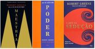 Kit 3 Livros Robert Greene Maestria Sedução 48 Leis Do Poder