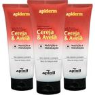 Kit 3 Loção Hidratante Corporal Cereja E Avelã Apinil 190G